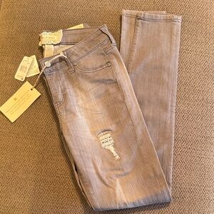 NWT Alter'd State Gray Distressed Skinny Jeans